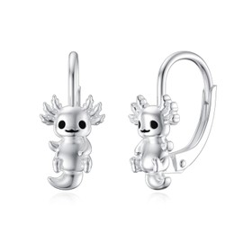 Animal Earrings 925 Sterling Silver Fox Unicorn Giraffe Elephant Cat Panda Dinosaur Earrings Animal Stud Earrings Jewellery Gifts for Women Girls Daughter, Sterling Silver