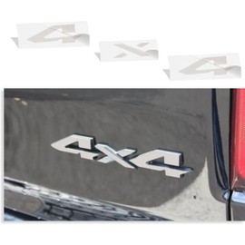 Reflective Concepts 4x4 Emblem Overlay Decal Sticker -Fits: 2019-2026 Ram, NOT for Classic - (Color: Reflective Light Silver)