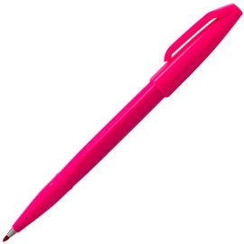 Pentel Sign Pen Fiber-Tipped Pen, Pink Ink,12 Count (S520-P)
