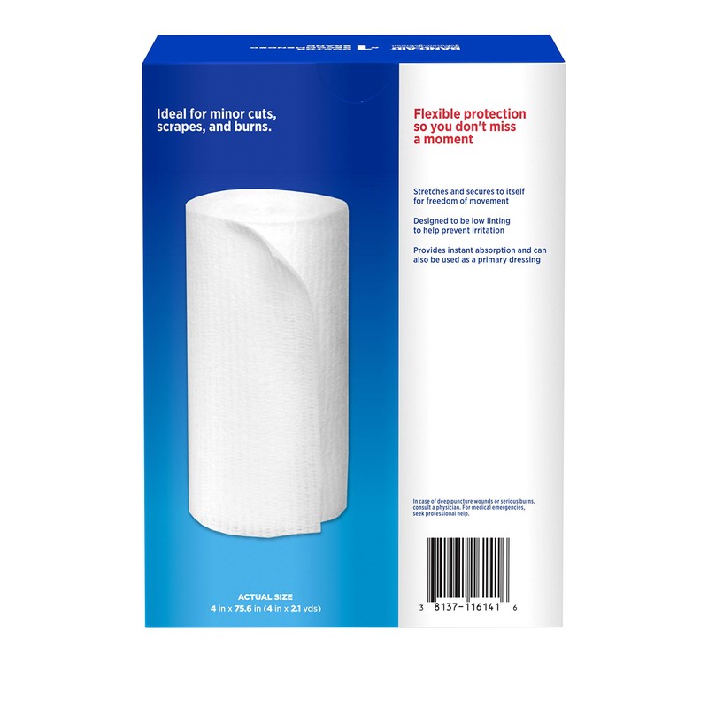 Band-Aid Brand of First Aid Products Flexible Rolled Gauze Dressing