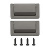 PATIKIL 3" Hidden Closet Handles 2 Pcs Zinc Alloy Concealed