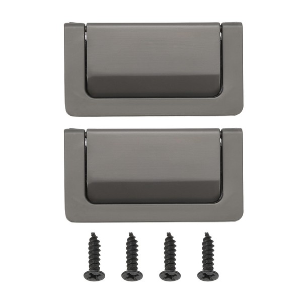 PATIKIL 3" Hidden Closet Handles 2 Pcs Zinc Alloy Concealed