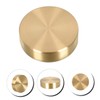 Hemoton Round Ruler Paperweight Office Desk Supplies Desktop Paperweight Brass