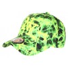 Kids Neon Green Black Fashion Spyder NY Baseball Cap 7