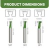 CSOOM 6PCS Keyhole Router Bits Set, 1/4" Shank Router Bit