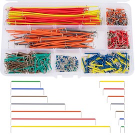 QIMEI-SHOP Jumper Cable Kit Breadboard Jumper Wires Male to Male 14 Different Lengths Assorted with Plastic Box 560 Pieces