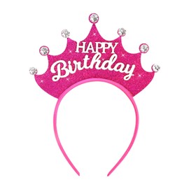 YISSION Happy Birthday Headband, Birthday Crown Birthday Girl Headband, Birthday Headband for Women Girls, Birthday Hair Accessories, Birthday Party Decoration Birthday Gifts