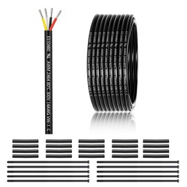 14 Gauge 4 Conductor Electrical Wire - 50FT, UL Listed, PVC Stranded Tinned Copper 14/4 Core for LED Lighting, Outdoor & Automotive Use