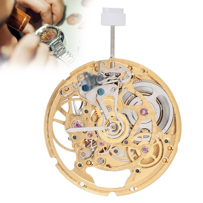 Golden 2824 Watch Movement Kit Hollow Mechanical Watch Movement Replacement