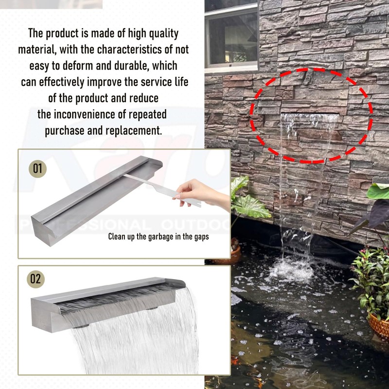 Karbay Waterfall Spillway Cleaning Tool for Cleaning Debris That Blocks