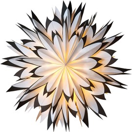 SUNBEAUTY Christmas Extra Large Paper Stars 24 Inch Hanging Paper Star Lanterns Christmas Hanging Lamp Paper Decorations New Year Wedding Birthday Christmas Home Party