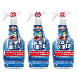 Invisible Shield® Glass & Surface Cleaner – 25 oz- 3 Pack - Cleans, Seals and Protects from Water Spots by Clean-X® Invisible Shield®