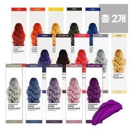 (NS Home Shopping) (Total 2) Jayeonirang Color Treatment (Select 1 of 15) / Hair Manicure Ash Purple Violet / (NS홈쇼핑)(총2개) 자연이랑 컬러 트리트먼트 15종 택1  헤어매니큐어 애쉬 퍼플 바이올렛