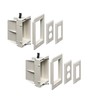 iMBAPrice IMBA-DVFR1W-2 Recessed Electrical Outlet Mounting Box with Paintable White
