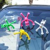 Limpskys 4Pack Telescopic Suction Cup Bunny Toy，Easter Bunny, Easter Egg
