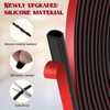 Xbaiyanr 20FT Silicone Weather Stripping Door Seal,Self Adhesive Door Weather
