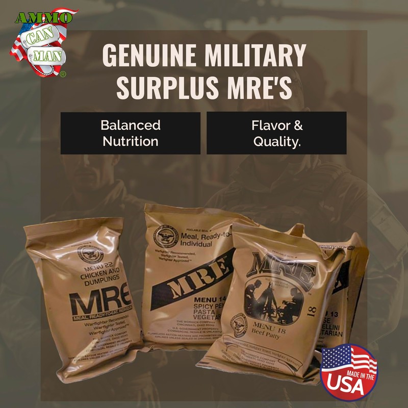 MRE Ready to Eat Meals - Emergency Food Kits, Pack
