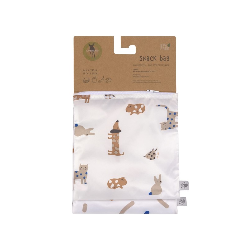 LÄSSIG Reusable Storage Bag Snack Bag 2 Pieces/Snack Bag Little