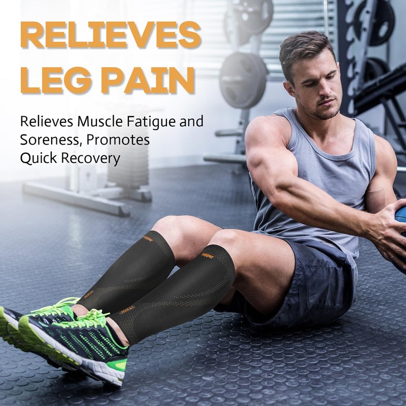 ITHW ITHW Copper Calf Compression Sleeves for Men and Women,