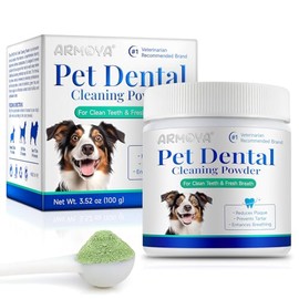 Armoya Polvo Dental Perros Cuidado Eliminación Placa Mal Aliento