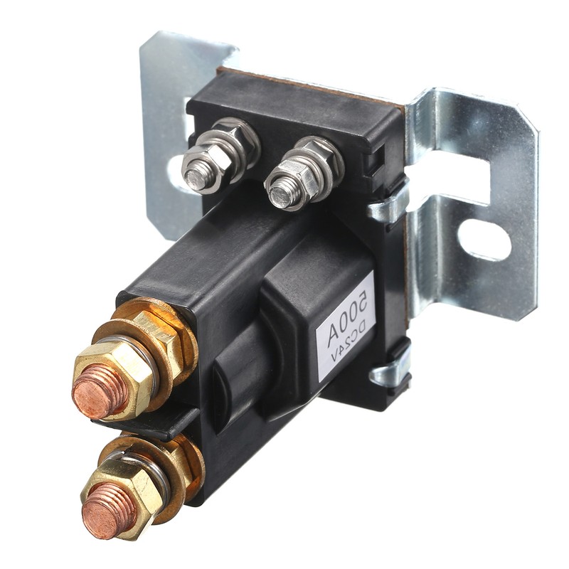 Portable 24V 500A Large Current DC Relay Dual Cells Isolator