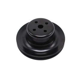 1 PC SHLPDFM SBF Small Block Ford Black Steel Single Groove Water Pump Pulley Fits for Small Block Ford 260 289 302 351W 1965-1969 V8