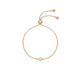 Ted Baker Sarsa Crystal Drawstring Adjustable Bracelet For Women (Gold/Crystal)