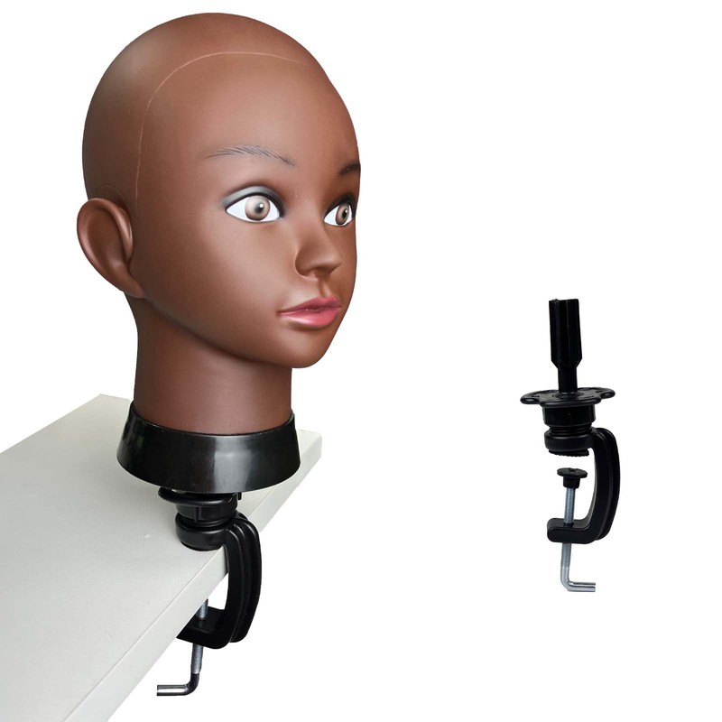 Opini Mannequin Head Table Clamp Stand Adjustable Wig Head Holder