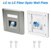 XMSJSIY LC to LC Fiber Optic Wall Plate Duplex LC
