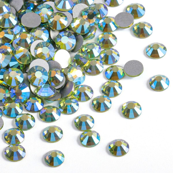 BEADSLAND Beadsland 2880pcs Flat Back Crystal Rhinestones Round Gems for