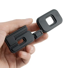 2Pc 5.0 Emblem Liter Door 3D Fender Side Adhesive Badge Plate Right Left Sticker Replacement for 1979-1993 150 (All Black)