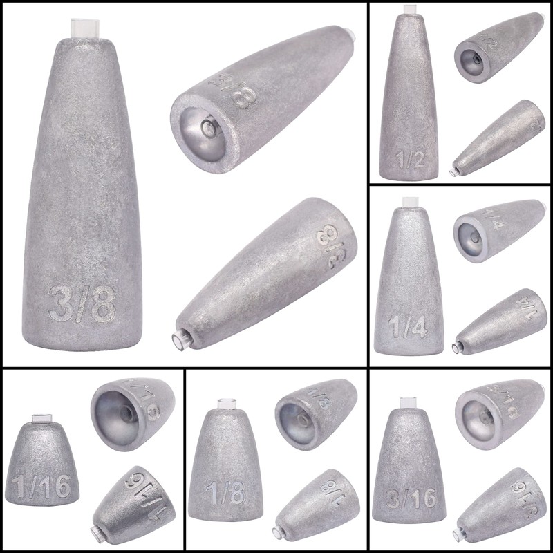 YZD バレットシンカー 10.5g 3/8oz【20個】（保護チューブ入り）
