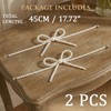 No Drill Magnetic Curtain Tiebacks, 2 Pcs Elegant Pearl Bow