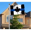 Black Canada Thin Blue Line Splash Ink Flag,3x5 FT Honoring