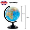 Exerz Educational World Globe 14cm - Political Map - Swivel