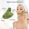 Rodillo Masaje Facial Gua Sha De Jade Antienvejecimiento Kit