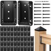 Toscoco 50 Pcs Deck Railing Bracket Connectors for 2"×4“ (Actually