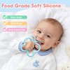 2 Pack Baby Teething Toys 3-6 6-12 Months, Silicone Butterfly