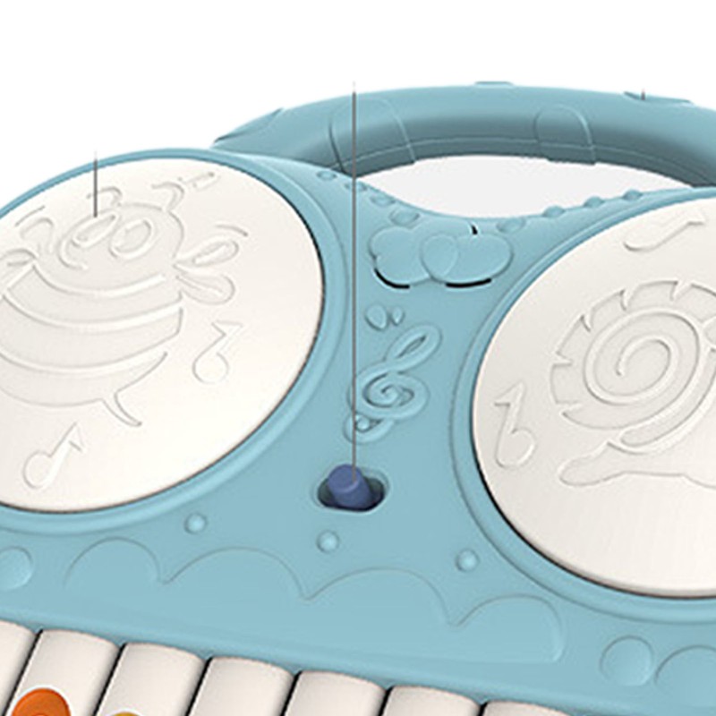 Drum Piano Toy Educational Multifunctional Baby Piano Toy with Game