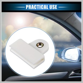 RATCHROLL 2 Pcs Window Door Glass Channel Retainer Clip, 1.77"x1.61"x0.35" Glass Regulator Holder Sash Clip Universal for Car Truck Van Durable Plastic Beige Replacement Car Parts