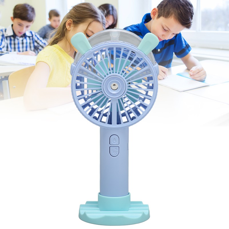 Handheld Fan Automatic Spraying USB Charging Humanized Grille Design Low
