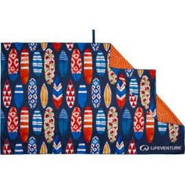 Lifeventure Recycled SoftFibre Travel Towel — Compact, Lightweight Quick-Dry Sports & Beach Towel, Sand-Free Design, Giant (Surfboards)