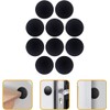 Topes de Puerta Autoadhesivos de Silicona Negro, Protector de Pared