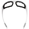 CAHHCA Motorcycle Riding Glasses Clear Lenses with Foam Padding, White