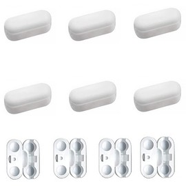 10pcs Ball Chain Connectors Plastic Chain Connectors Vertical Shade Roman Roller Blind Blind Curtain Blind Cord Connector Clips Replacement for Bead Chain Diameter 4.5mm Clamshell Style Crimp Clip