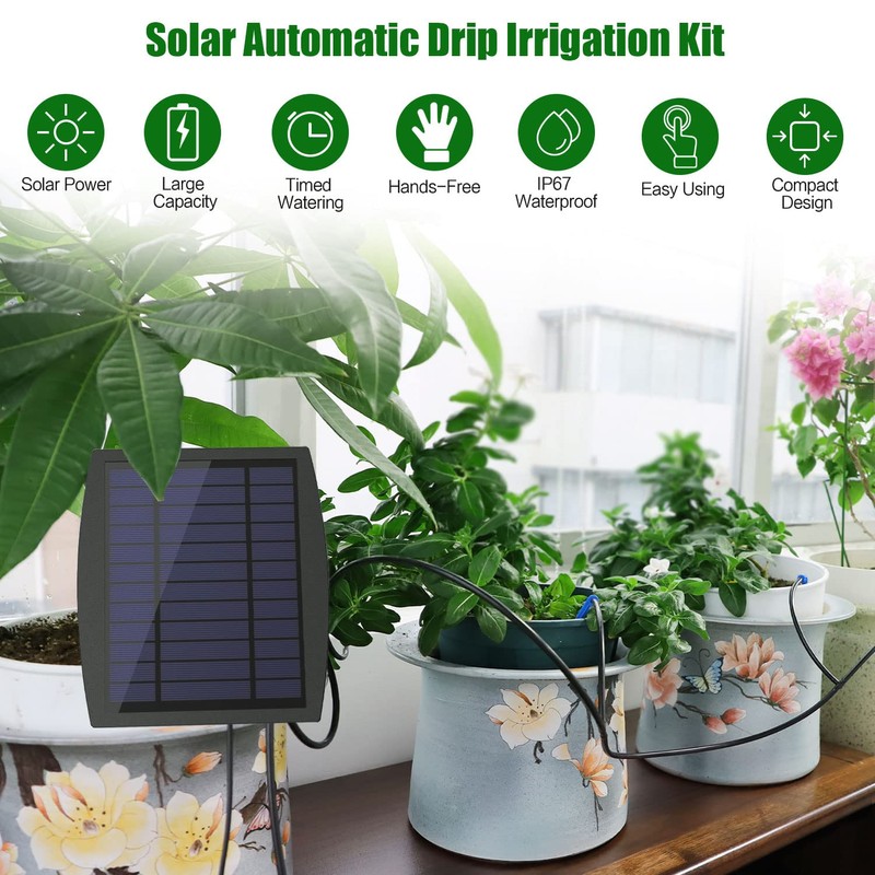 Solar Automatic Drip Irrigation Kit System, JIYANG Solar Powered Auto