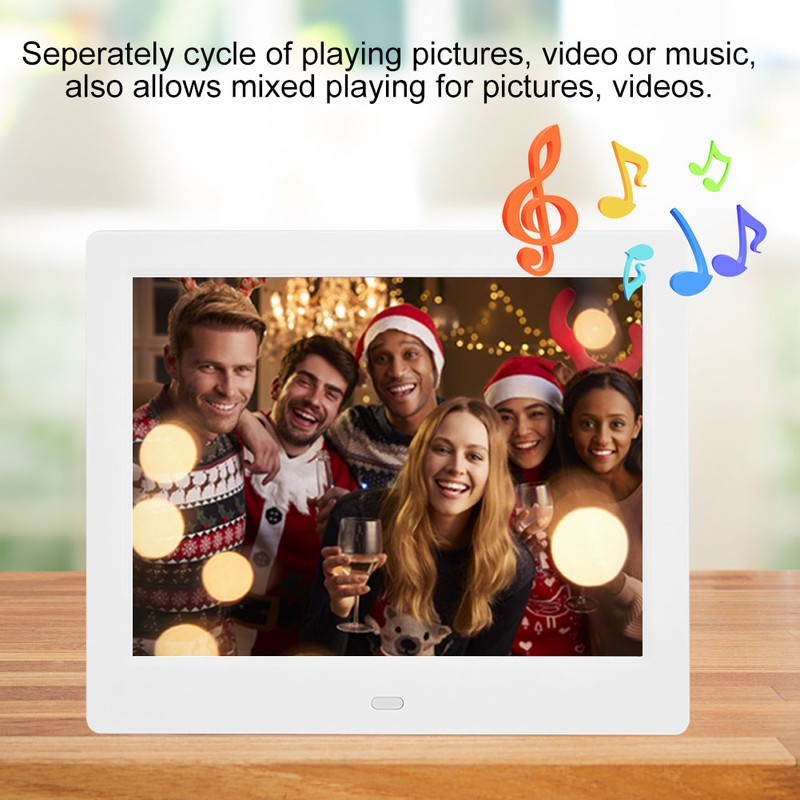 8 Inch 16:9 800*600 HD Digital Photo Album Frame Video