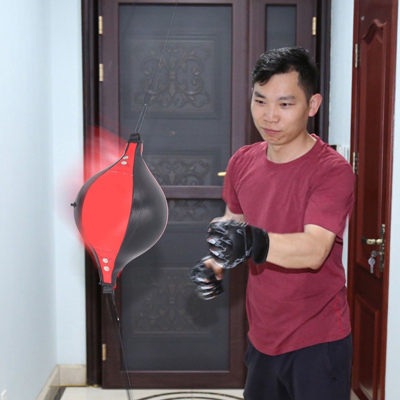 Boxing Speed Bag Reflexes Training Double End Punching Ball Multifunctional