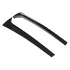 2PCS Rear Window Side Trim Gloss Black ABS Replacement for