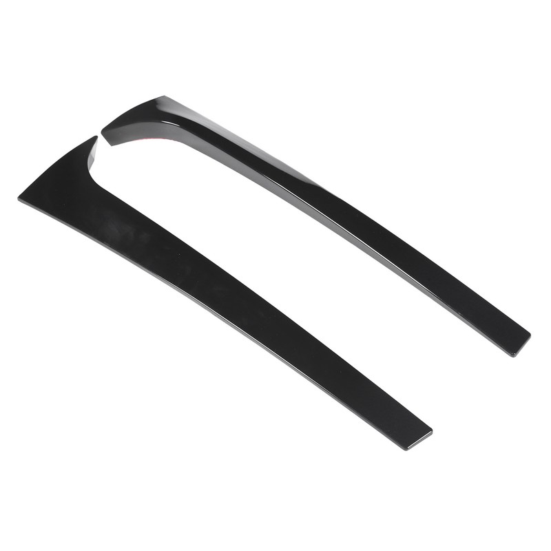 2PCS Rear Window Side Trim Gloss Black ABS Replacement for